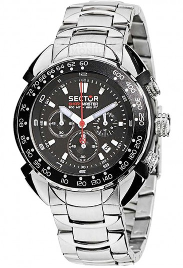 Orologio Sector Shark Master Uomo Chronografo Datario Acciaio R3273678025