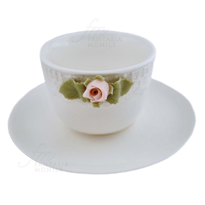 Tazza Jumbo In Porcellana Ebbe & Flut 480ml, Con Ancora E Frasi, Bianca, Per Caffè E Tè, Microonde E Lavastoviglie