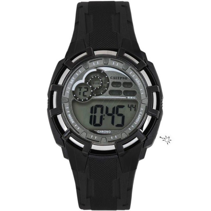 Calypso Orologio Digitale Uomo Sportivo – Display LCD, Impermeabile 10 ATM (100m), Cronometro E Doppio Fuso - 4