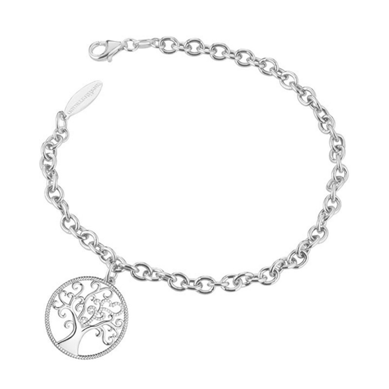 Pendente D'Argento Dell'Albero Della Vita Con Cristalli Dei 7